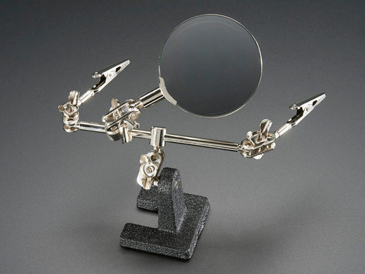 Helping Third Hand Magnifier W/Magnifying Glass Tool (MZ101) by The Pi Hut - The Pi Hut