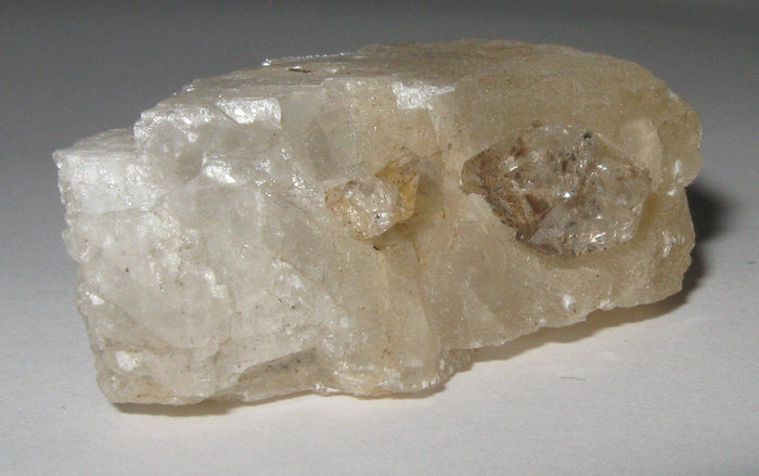 Herkimer Diamond in Calcite Matrix | Of Coins & Crystals