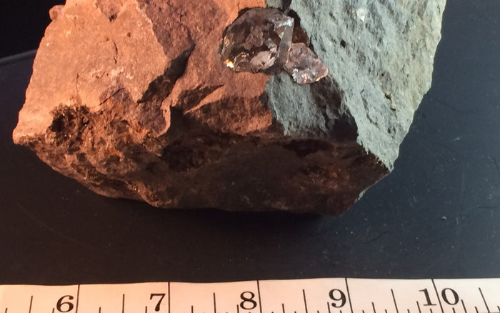 Herkimer Diamond in Limestone Matrix 88 - Middleville, NY | Of Coins & Crystals