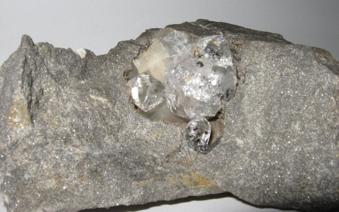 Herkimer Diamond in Matrix w/ Calcite | Of Coins & Crystals