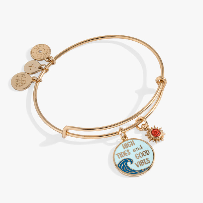 High Tides Good Vibes Charm Bangle