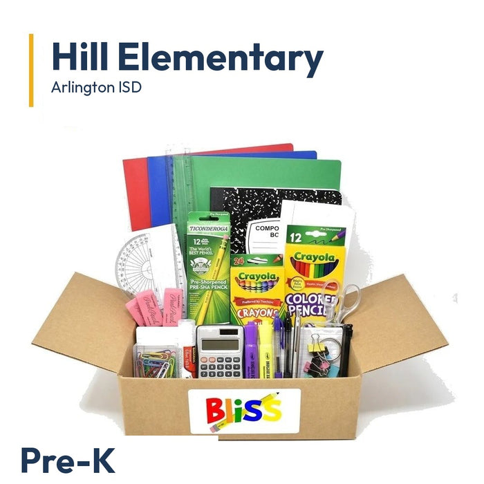 Hill Elementary Pre-K School Supply Kit