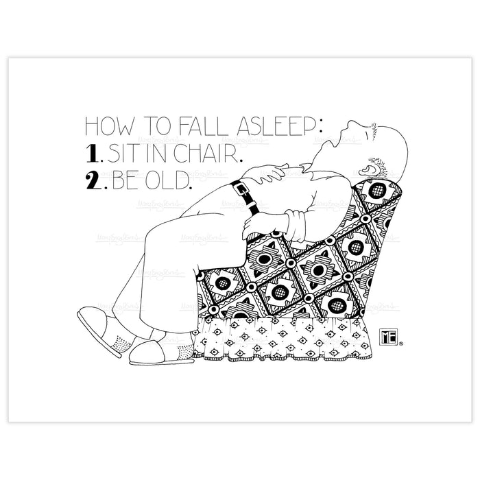 How to Fall Asleep Fine Art Print