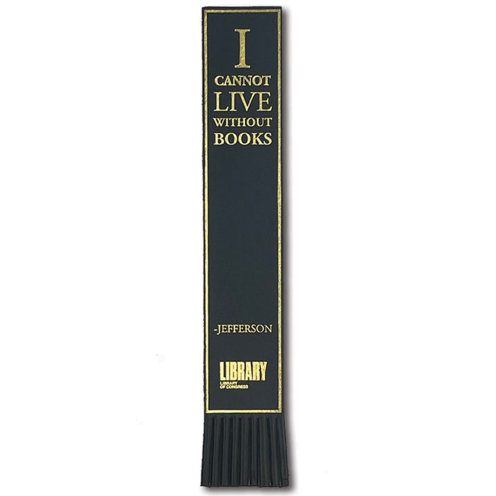 I Cannot Live Leather Bookmark