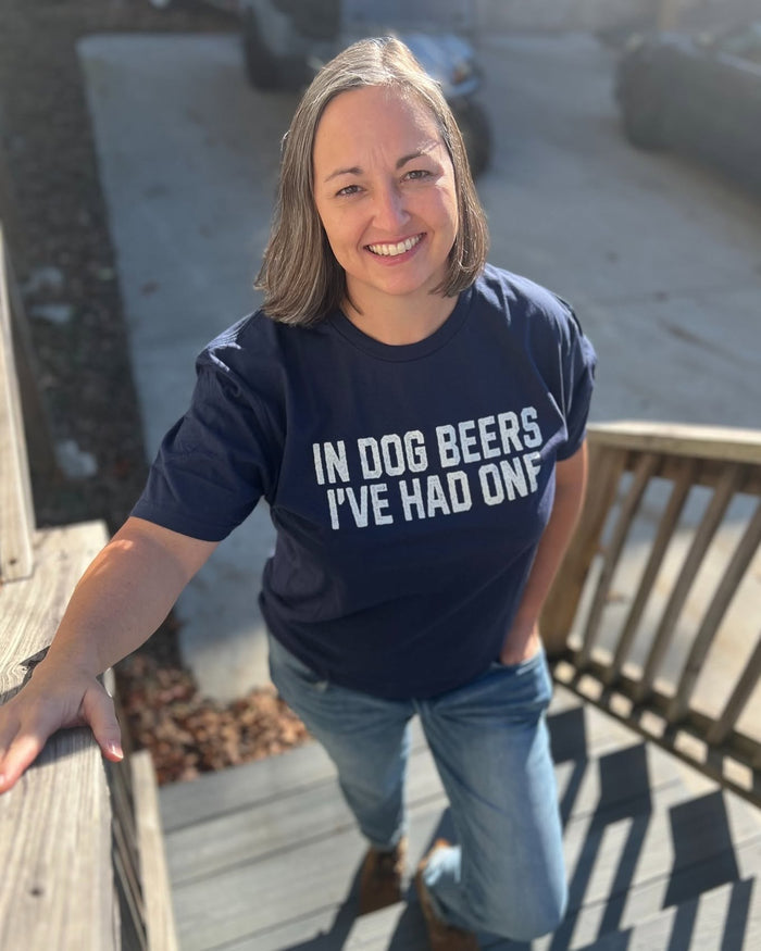In Dog Beers Tee | Navy