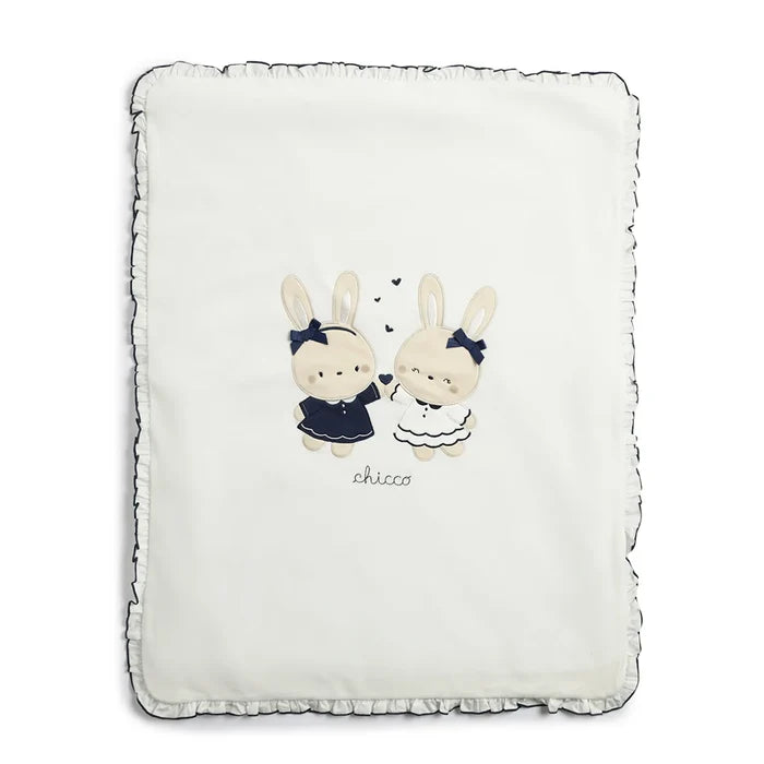 Infants Beige Printed Pram Blanket