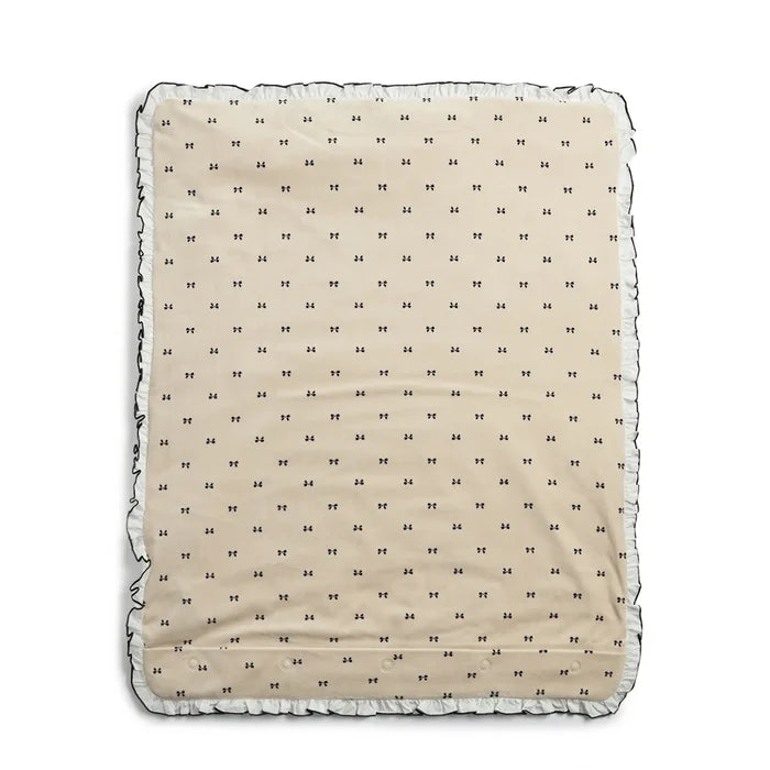 Infants Beige Printed Pram Blanket