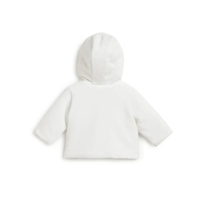 Infants White Solid Jacket