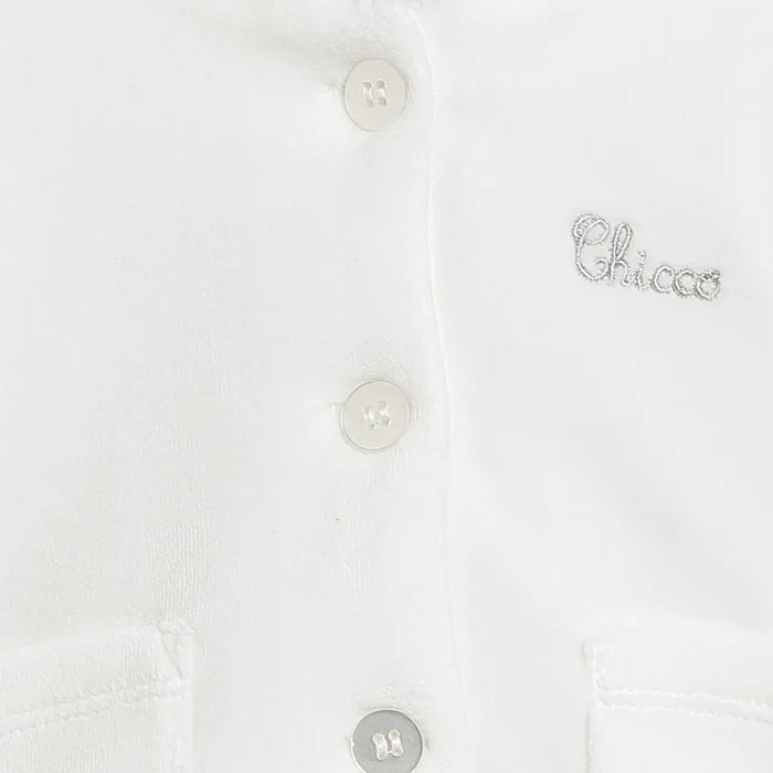 Infants White Solid Jacket