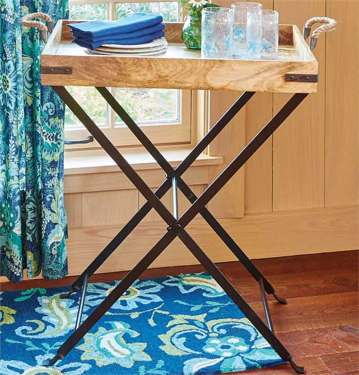 Iron Tray Table Stand