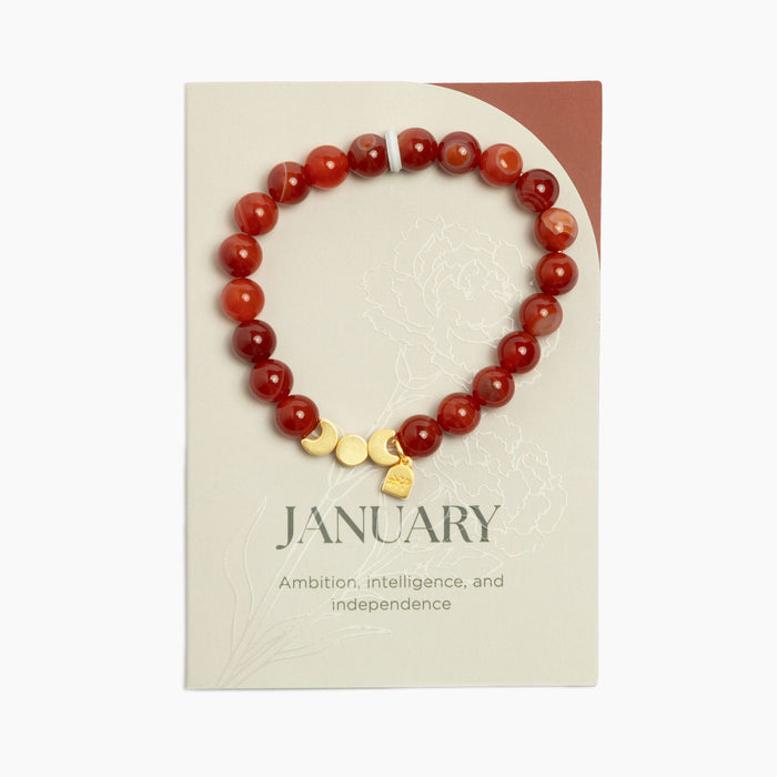 January Birthstone Bracelet Birthstone Bracelet Jewelry