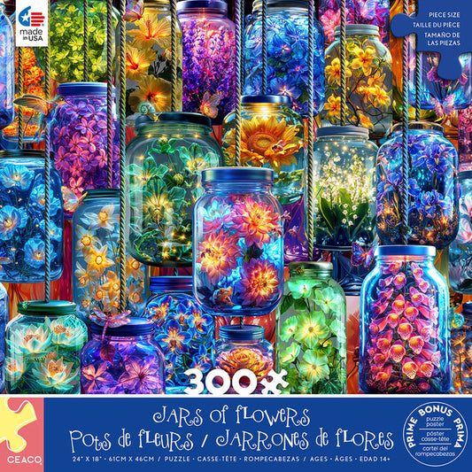 Jars of Flowers - 300 Piece Puzzle