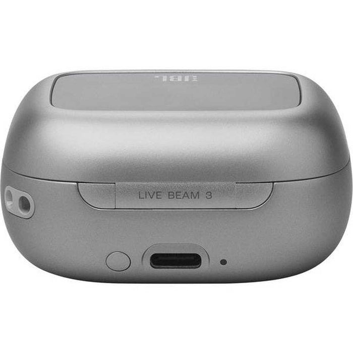 JBL Live Beam 3 10mm Hi-Res Wireless Earbuds - Silver | JBLLIVEBEAM3SIL JBL Earbuds Euronics Ireland