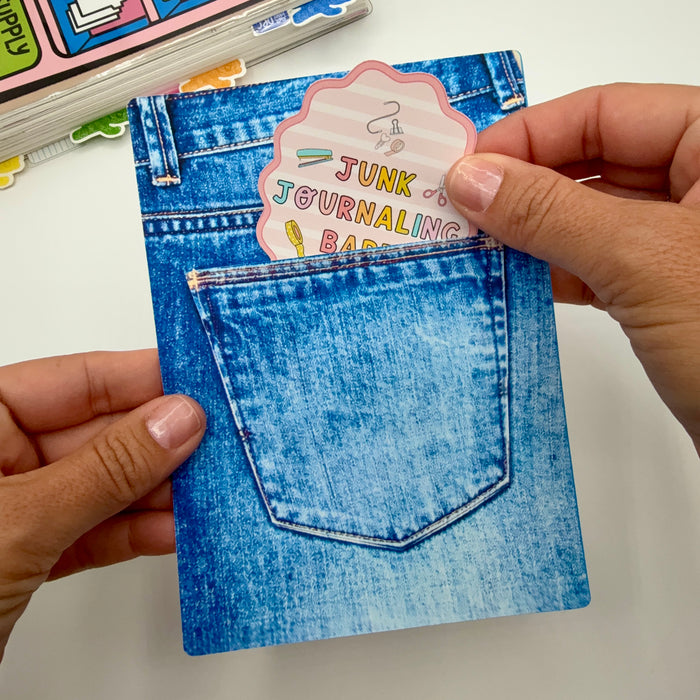 Jeans & Pocket Full Page Stickers
