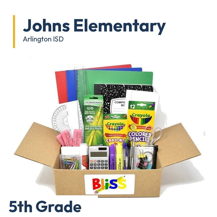 Johns Elementary 5th Grade School Supply Kit