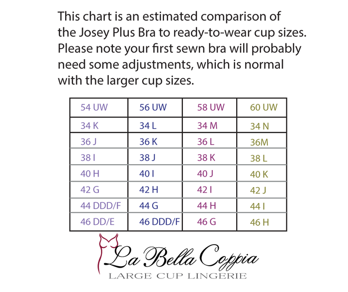Josey Plus Bra Pattern Digital Download