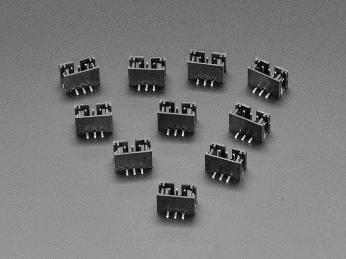 JST PH 3-pin Vertical Connector (10-pack) (STEMMA) [Discontinued] by The Pi Hut - The Pi Hut