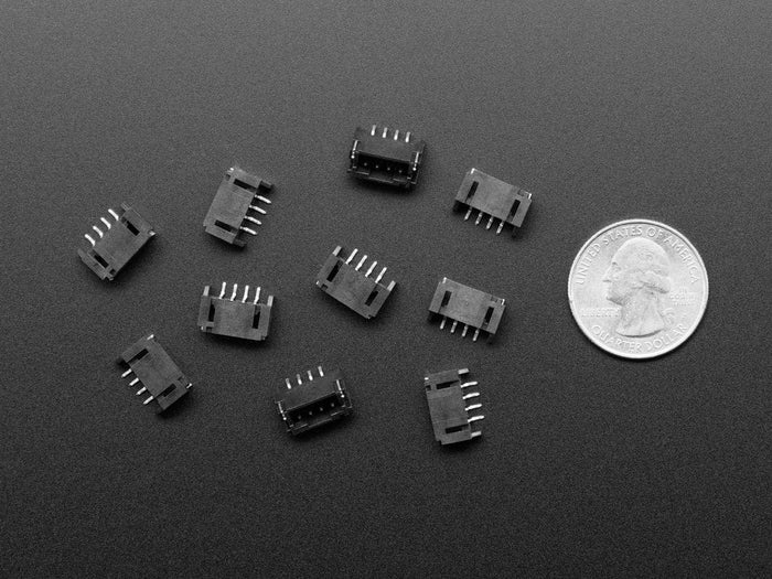 JST PH 4-pin Horizontal Connector (10-pack) (STEMMA) by The Pi Hut - The Pi Hut