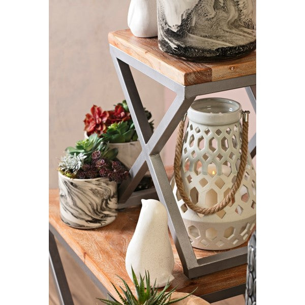 Kai Faux Marble Planters - Set of 3