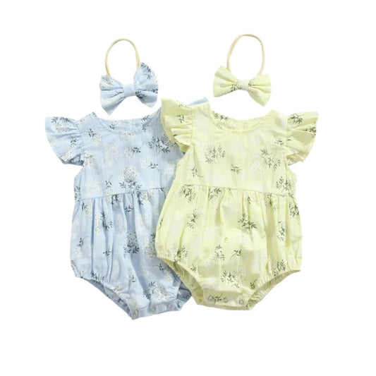 KEELEY Floral Embroidered Romper