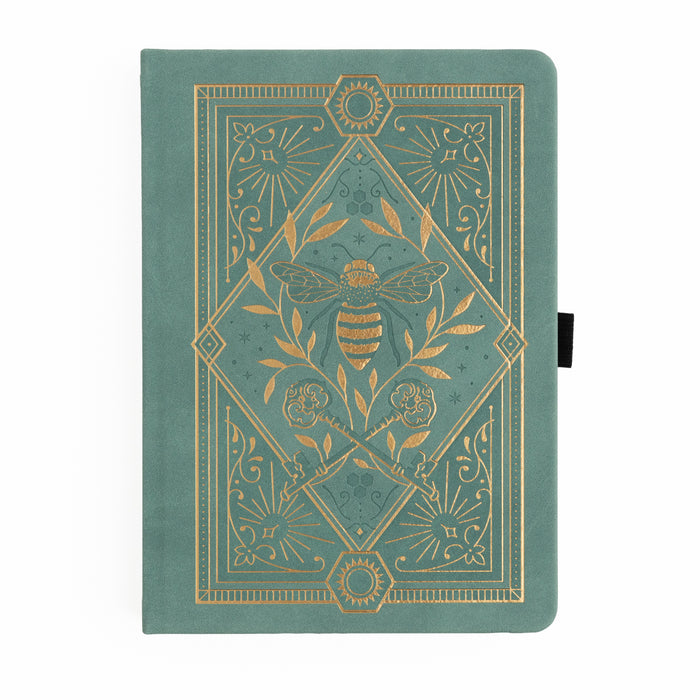 Keeper of the Bees in Soft Teal: Notebook - Archer and Olive