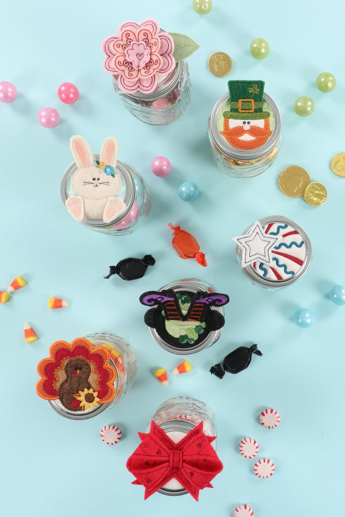 Kimberbell Seasonal Jar Toppers