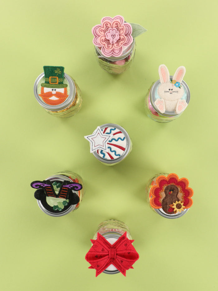 Kimberbell Seasonal Jar Toppers