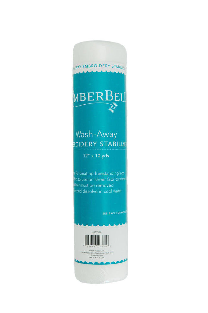 Roll of Timber Belle embroidery stabilizer on a white background