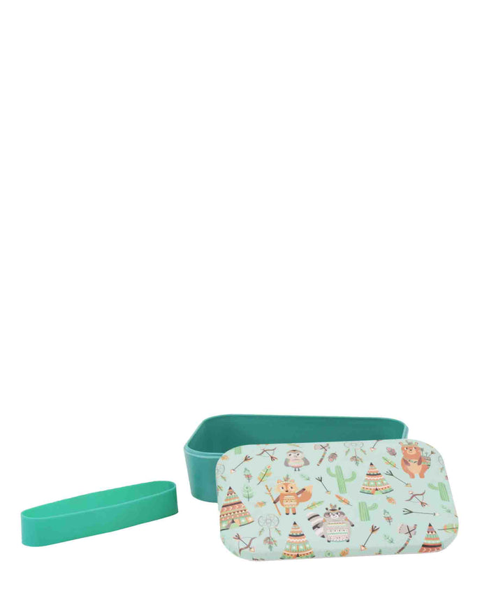 Kitchen Life Bamboo Lunch Box - Teal