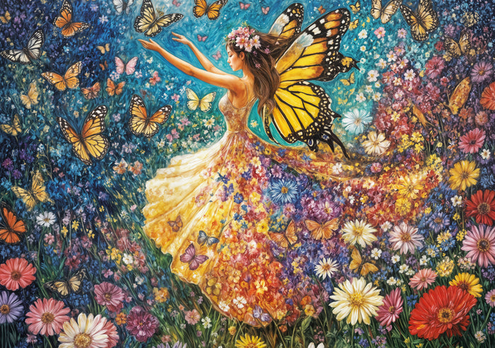 Lady Butterfly - 500 Piece Puzzle