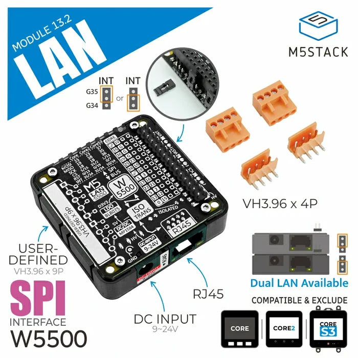 LAN Module 13.2 (W5500) - m5stack-store