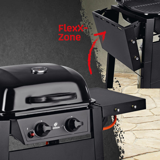 Landmann 2 Burner Gas BBQ – Black | 22165 Landmann Outdoor Grill Euronics Ireland