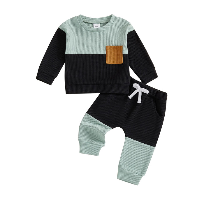 LENNY Color Block Pocket Outfit
