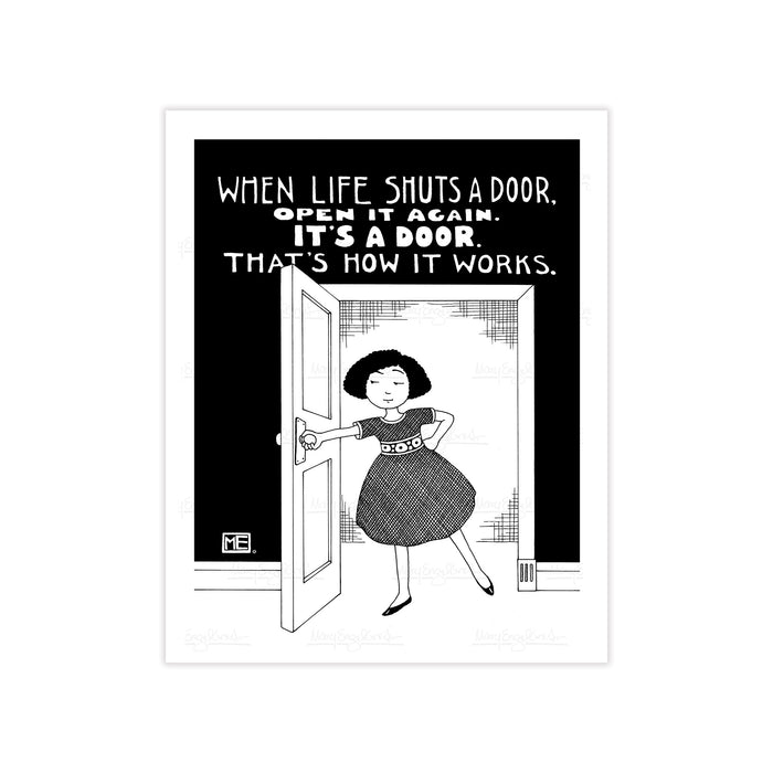 Life Shuts Door Small Print