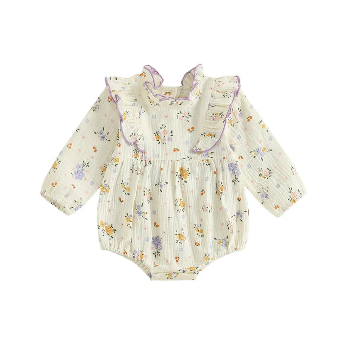 LILAH Floral Ruffle Romper