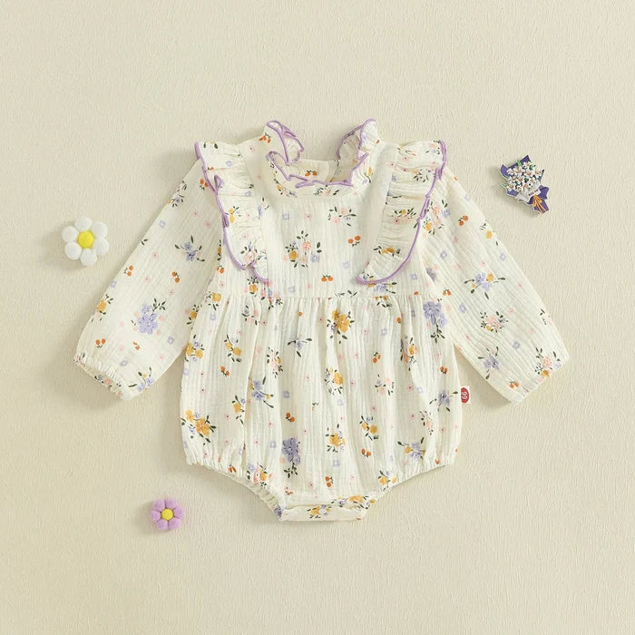 LILAH Floral Ruffle Romper