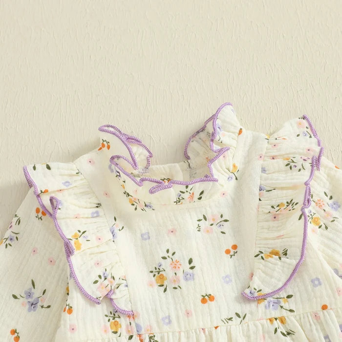 LILAH Floral Ruffle Romper