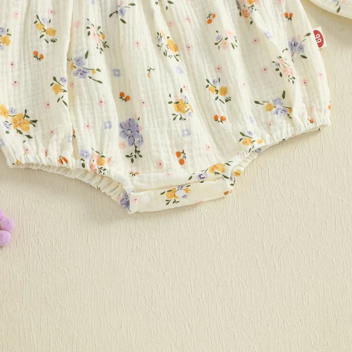 LILAH Floral Ruffle Romper