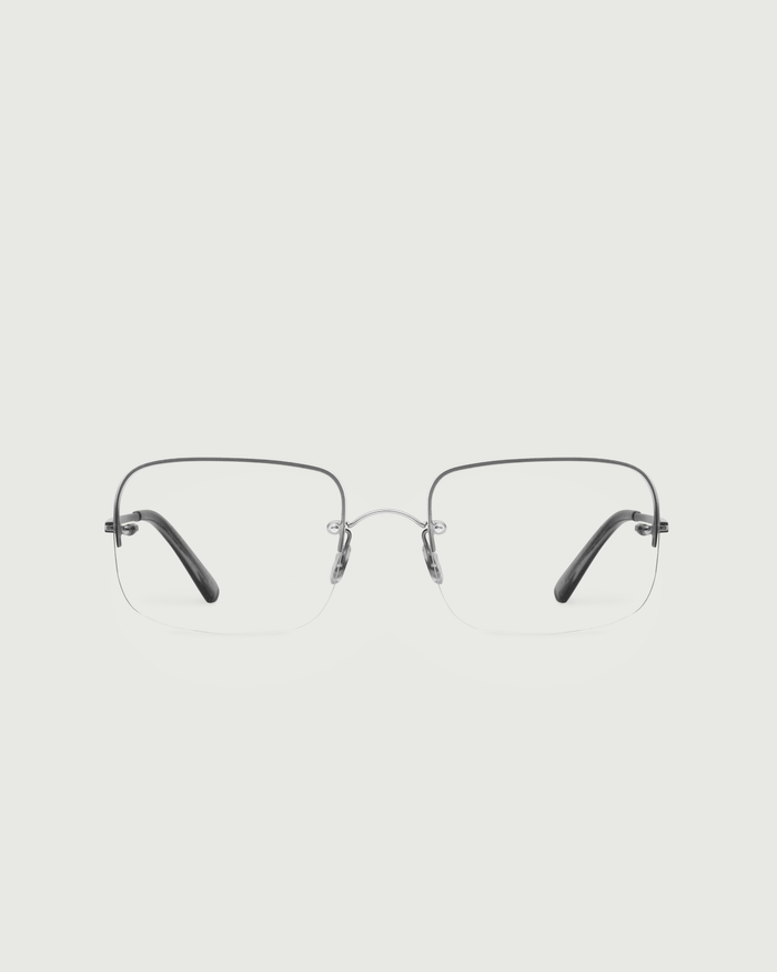 Ash::Linda Eyeglasses rectangle black  metal front