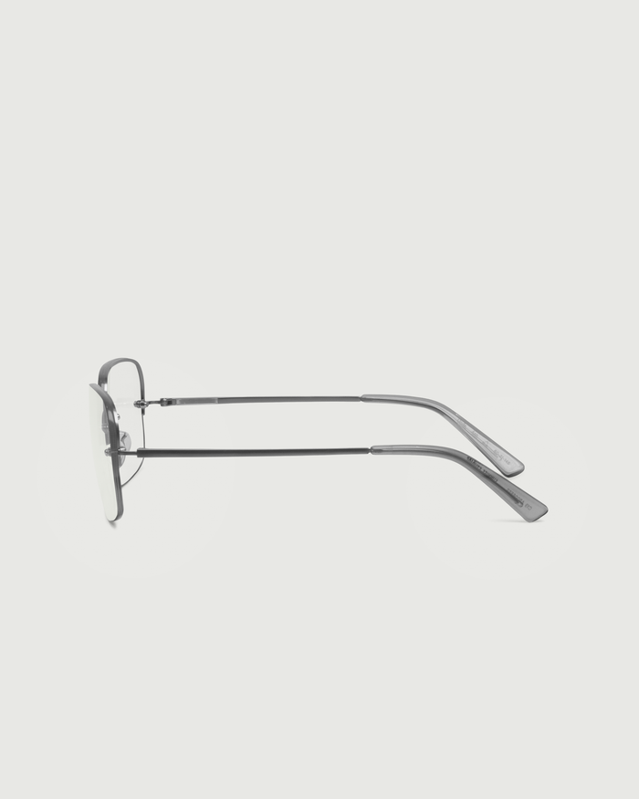 Ash::Linda Eyeglasses rectangle black  metal side