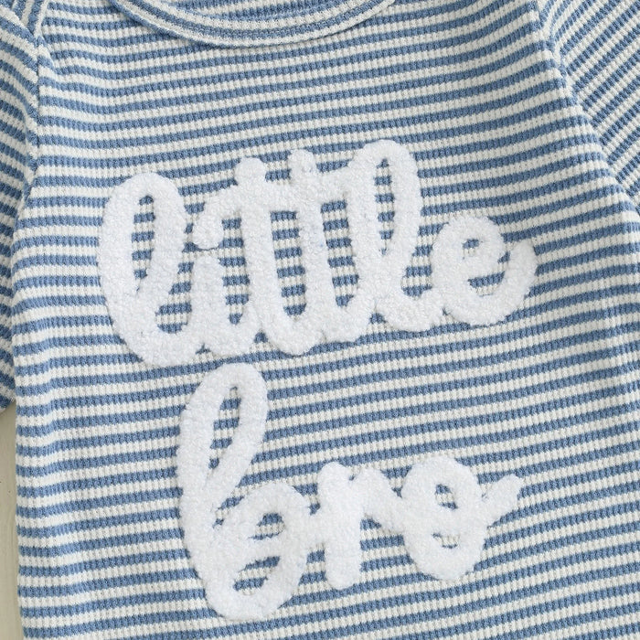 LITTLE BRO Striped Jumpsuit with Beanie