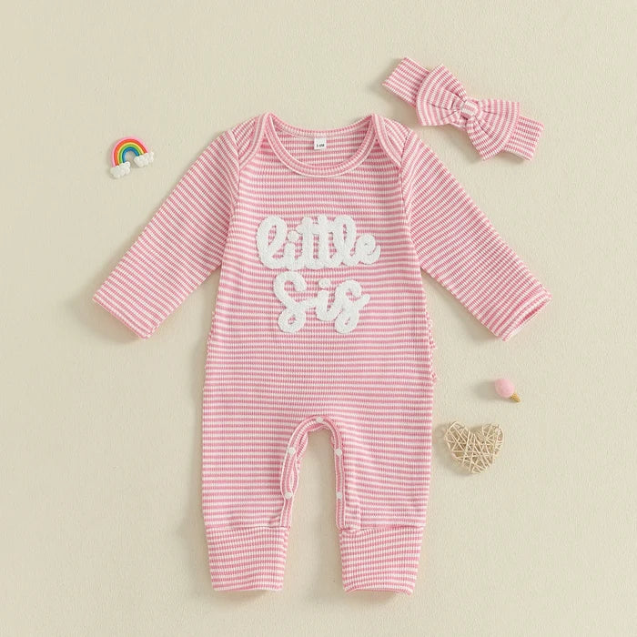 LITTLE SIS Striped Jumpsuit