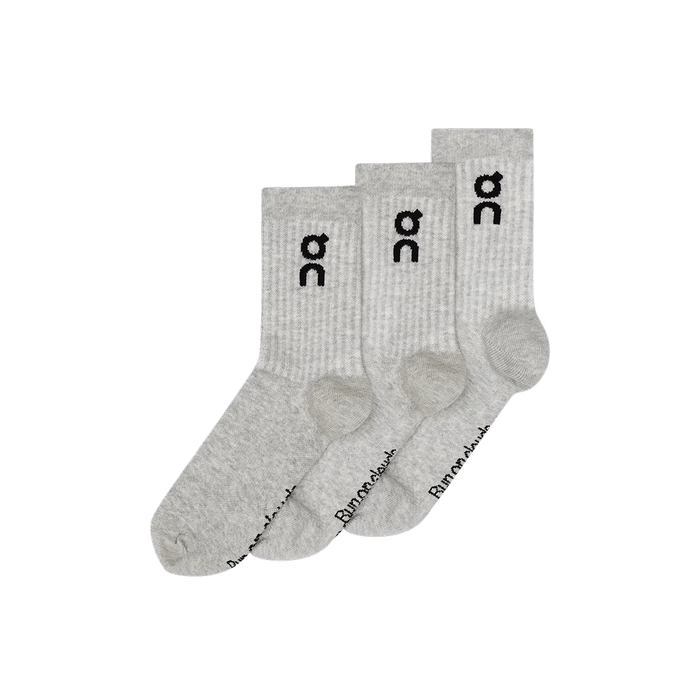 Logo Sock High 3P 'Heather Gray'