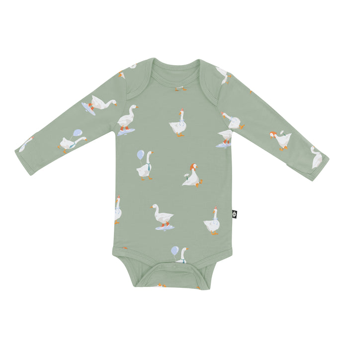 Product photo of the Long Sleeve Bodysuit in Silly Goose
