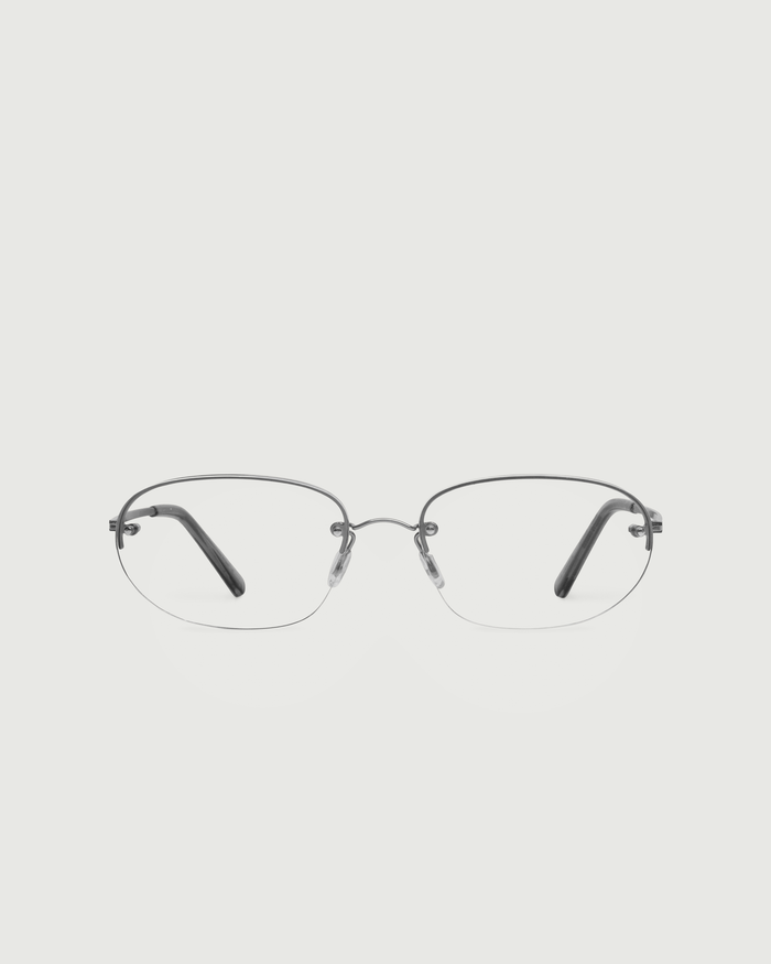 Ash::Lori Eyeglasses oval black  metal front