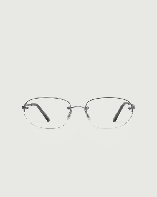 Ash::Lori Eyeglasses oval black  metal front