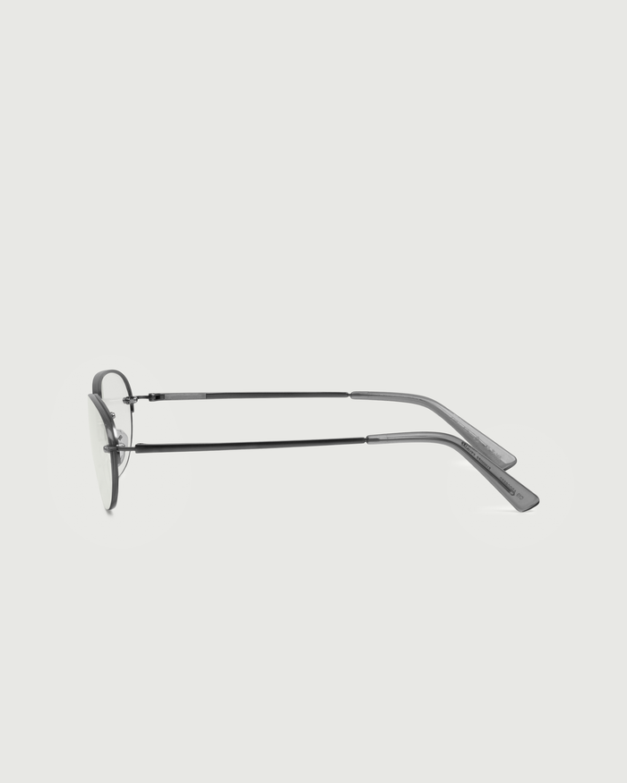 Ash::Lori Eyeglasses oval black  metal side