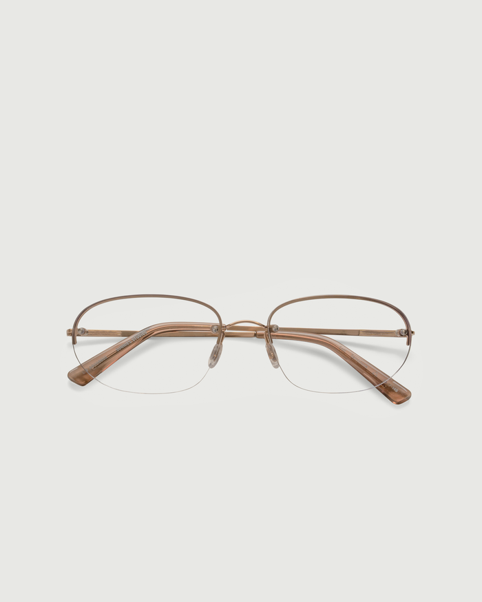 Sandstone::Lori Eyeglasses oval brown  top