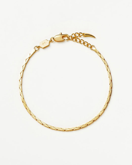Lucy Williams Cobra Snake Chain Bracelet | 18ct Gold Plated Bracelets Missoma