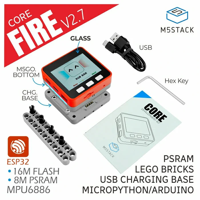 M5Stack FIRE IoT Development Kit (PSRAM) V2.7 - m5stack-store
